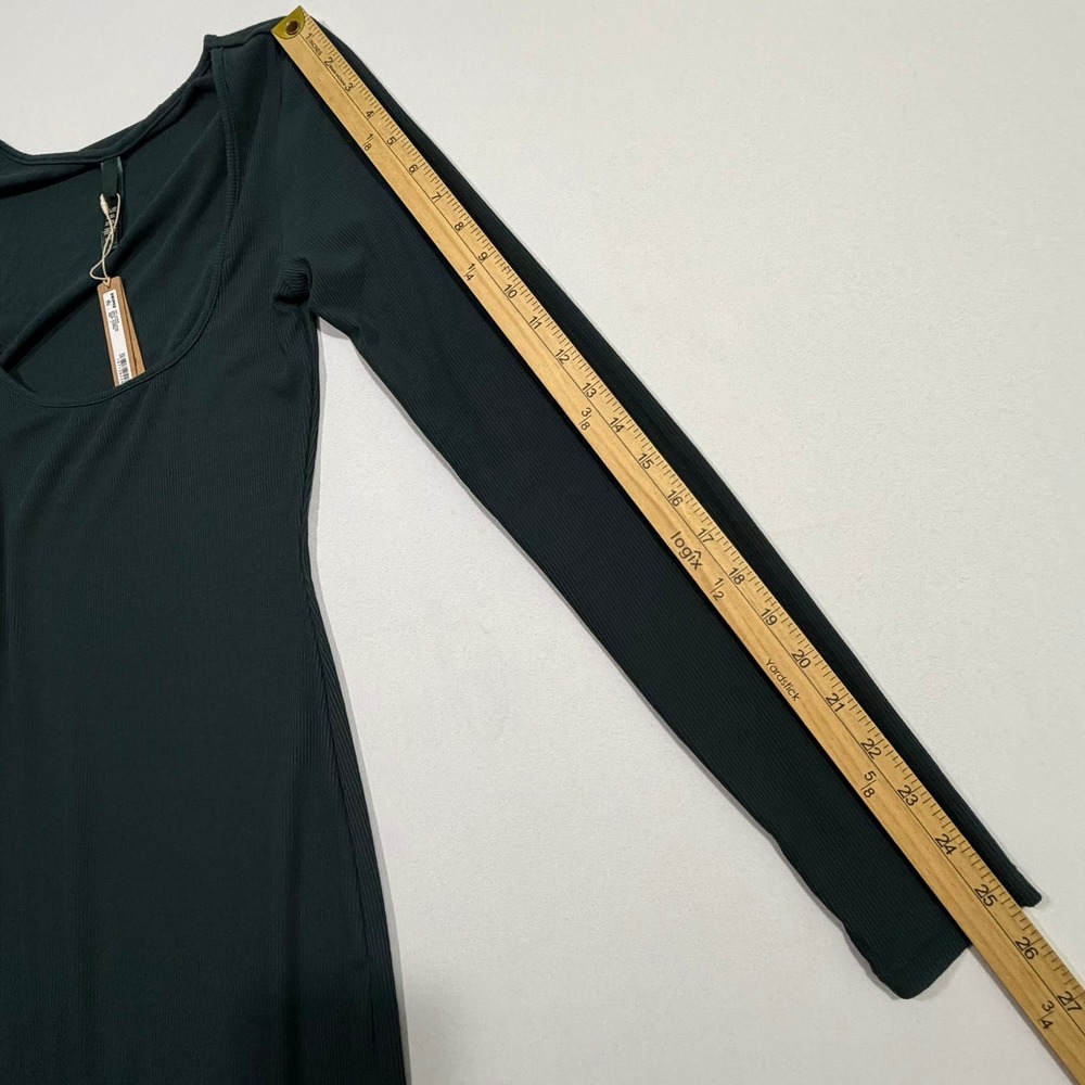 Skims NWT Womens L Cypress Green Soft Lounge Long Sleeve Maxi Dress Minimalist - Picture 9 of 11